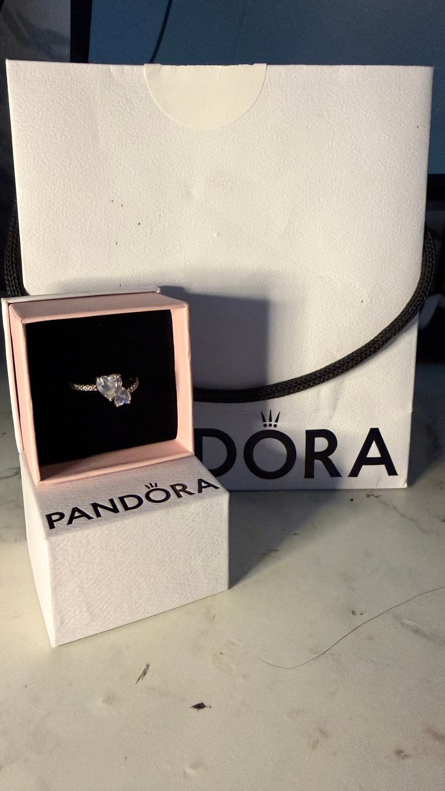 Pandora ring, Sieraden, Tassen en Uiterlijk, Bedels, Ophalen, Zo goed als nieuw, Zilver, Pandora