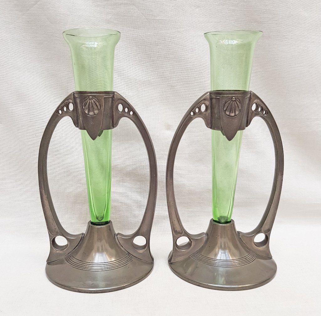 Set van 2 Art Nouveau Vazen., Ophalen of Verzenden