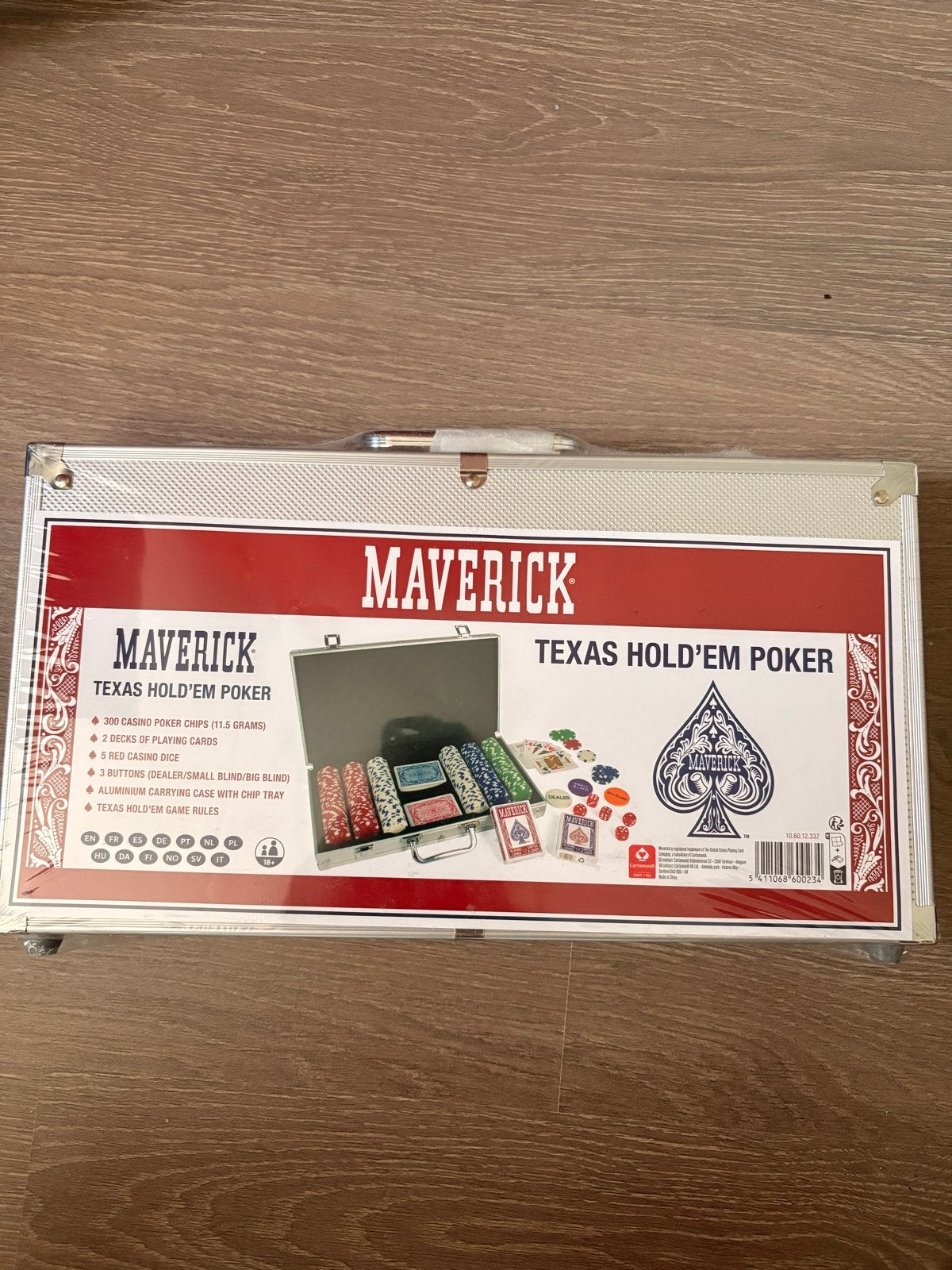 Maverick Texas Hold'em Poker Set - Nieuw in Verpakking, Drie of vier spelers, Ophalen, Nieuw