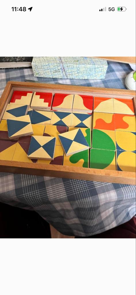 Retro houten puzzel van Simplex, Ophalen of Verzenden, Gebruikt