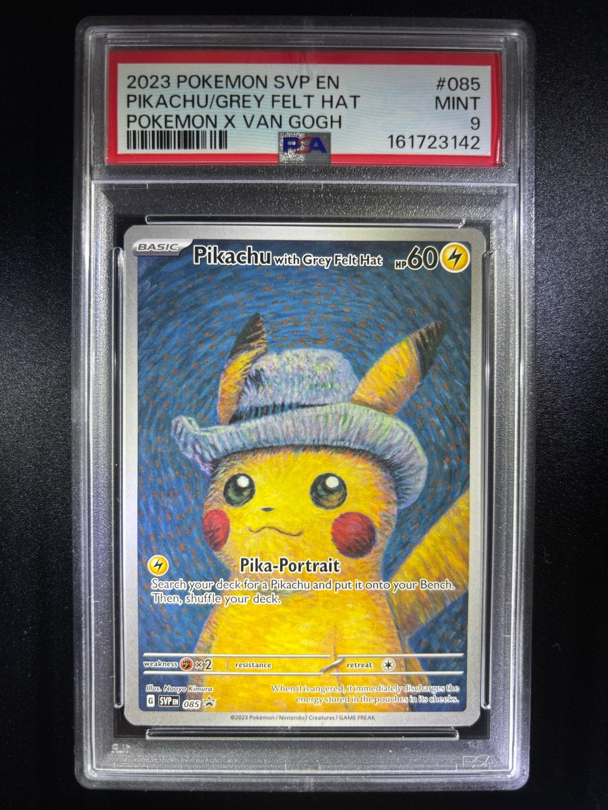 Pikachu van Gogh - 085 PSA 9 en 8 te koop! (Moet snel weg)