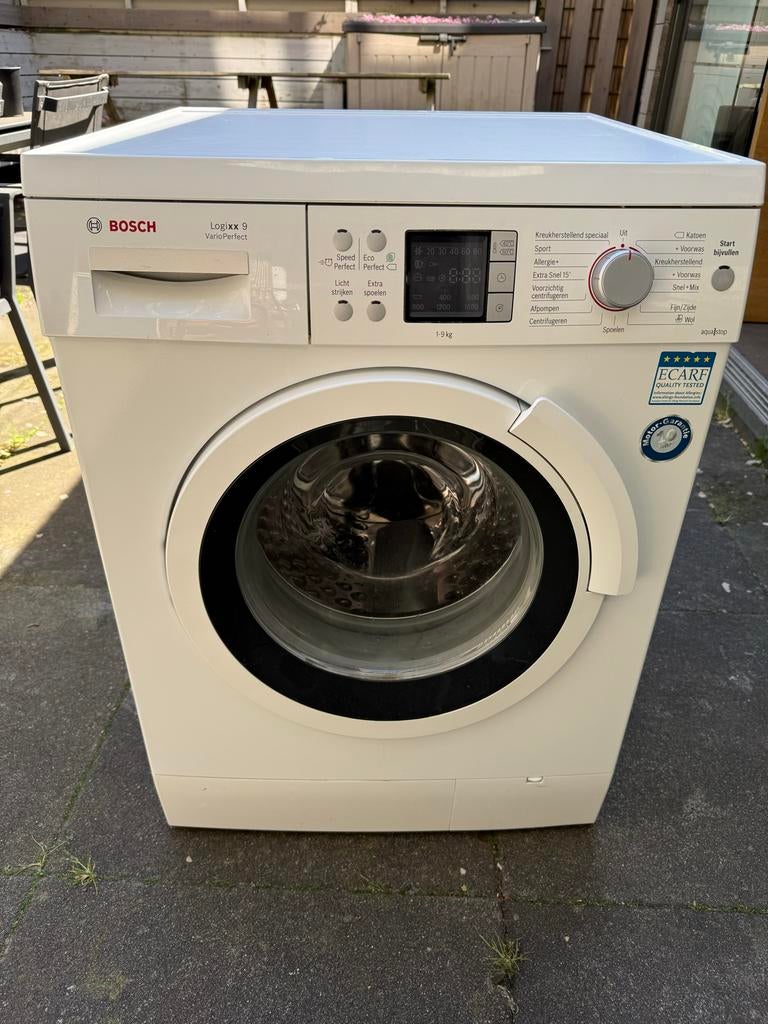 Bosch Logixx 9 VarioPerfect Wasmachine, Witgoed en Apparatuur, Ophalen, 1200 tot 1600 toeren, Gebruikt, 8 tot 10 kg