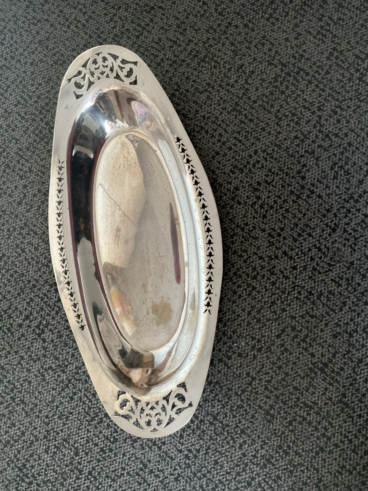 Verzilverd Broodmandje - Vintage, Ophalen of Verzenden, Zilver