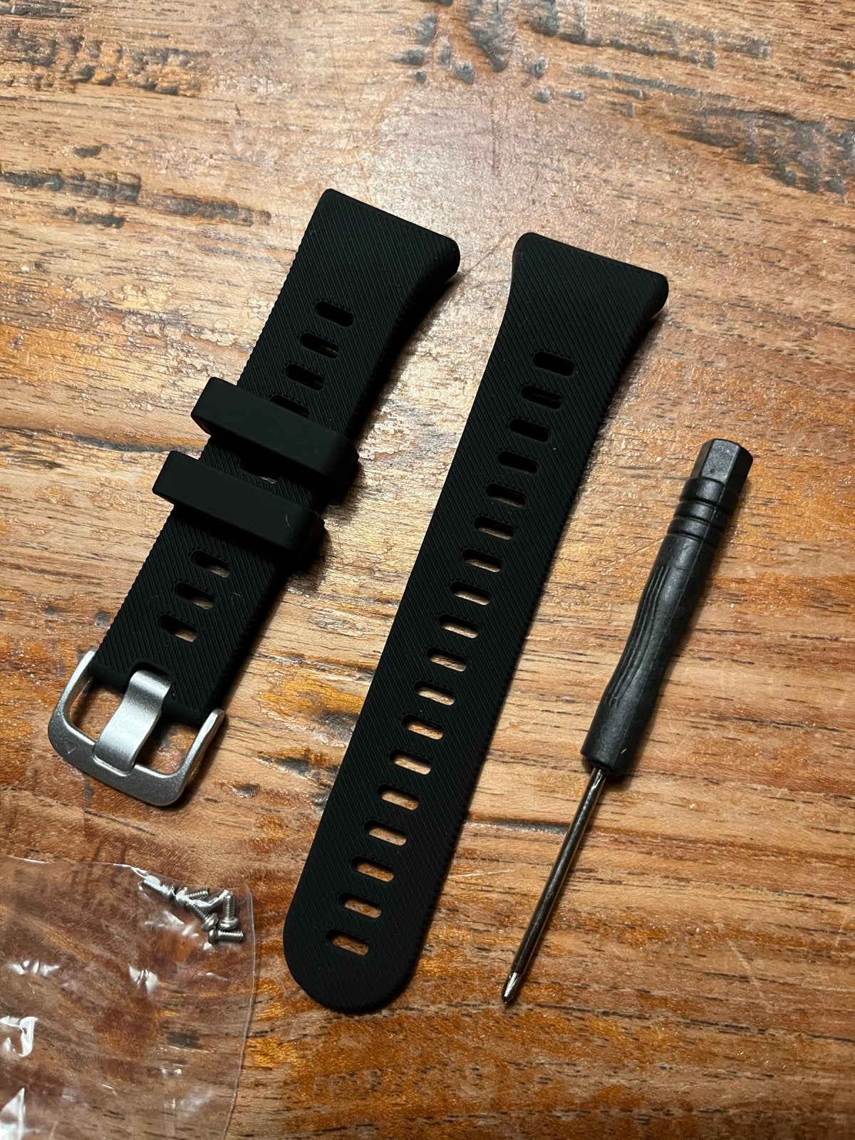 Siliconen bandje voor Garmin Forerunner 45S - Zwart, Ophalen of Verzenden, Nieuw, Zwart