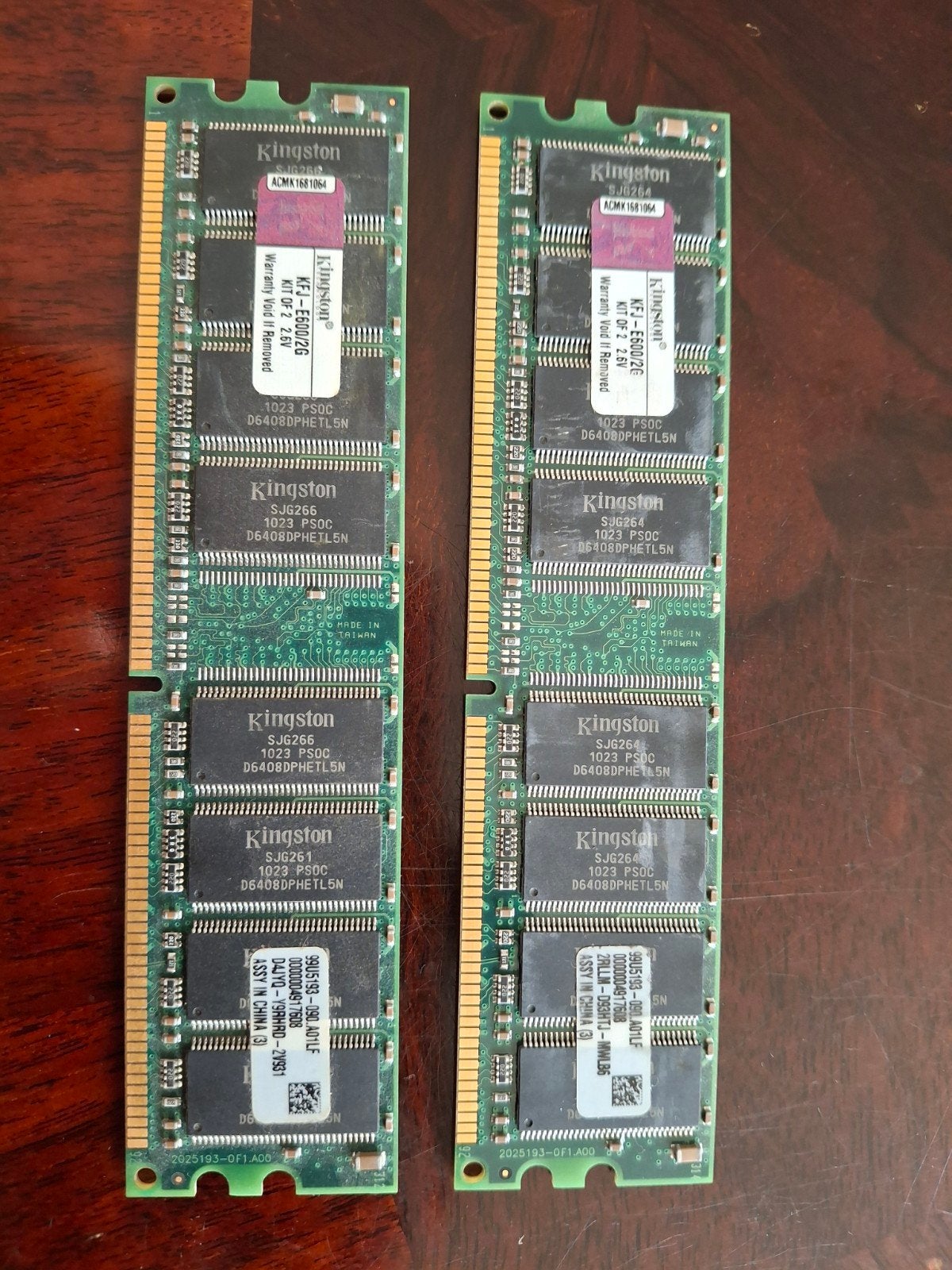 Kingston KFJ-E600/2G DDR2 RAM Geheugenmodules, Computers en Software, Gebruikt, Ophalen of Verzenden, DDR2, Desktop