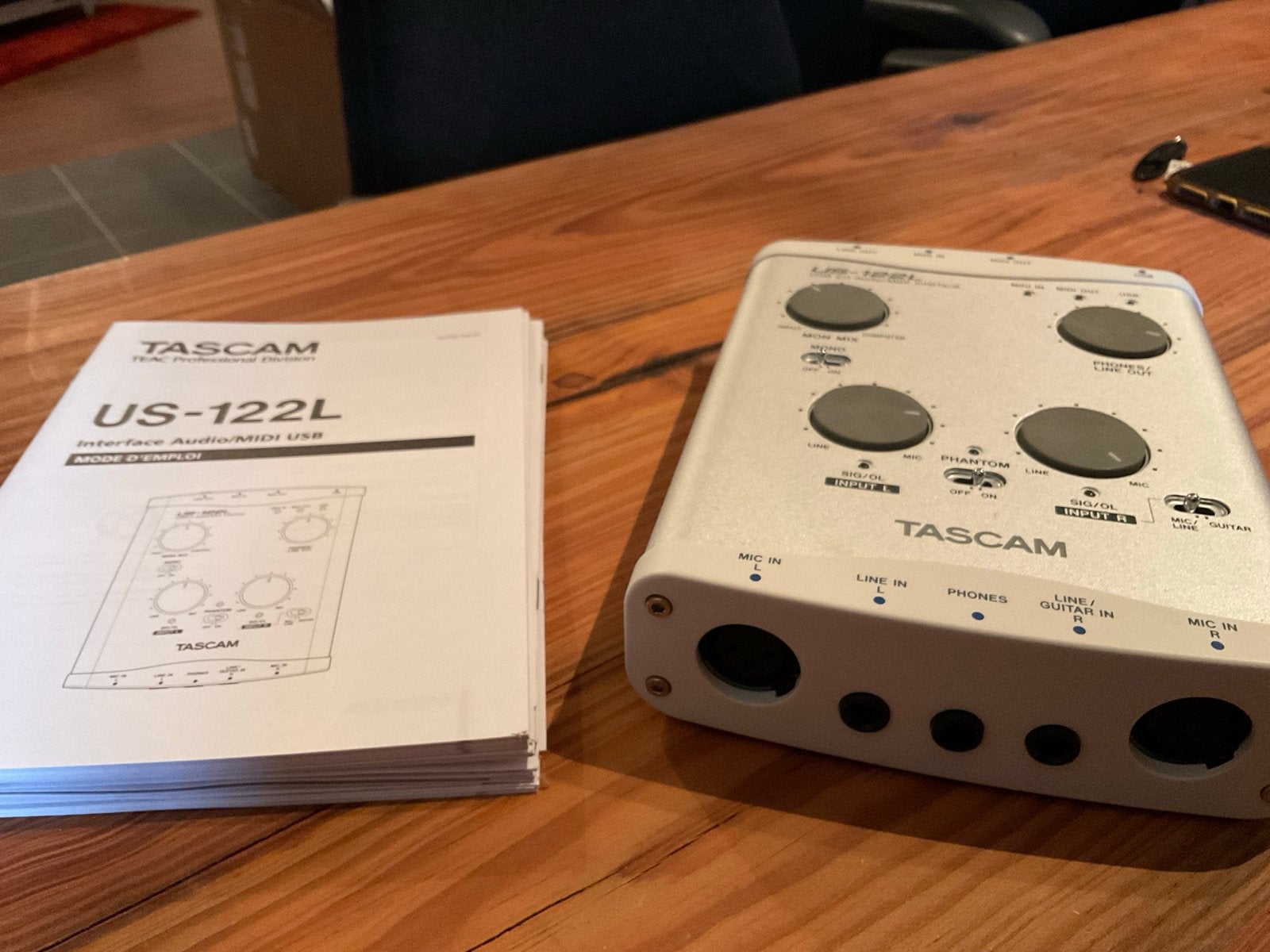 Tascam US-122L USB Audio/MIDI Interface, Muziek en Instrumenten, Overige Muziek en Instrumenten, Ophalen of Verzenden, Zo goed als nieuw
