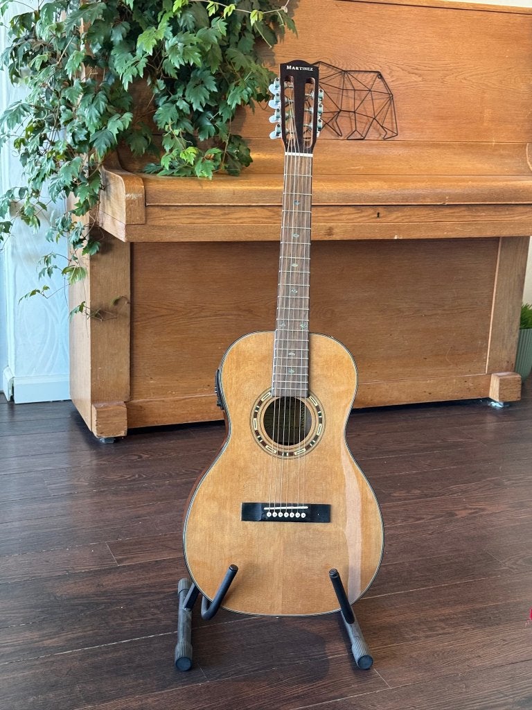 Martinez FAW-705/7 7-String Acoustic Guitar, Ophalen, Zo goed als nieuw, Klassieke of Spaanse gitaar