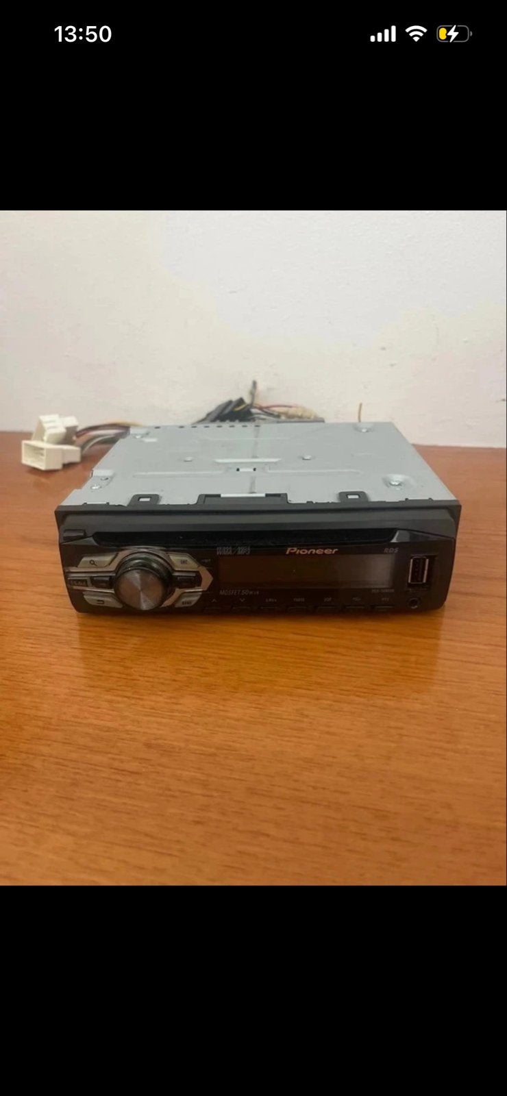 Pioneer Autoradio DEH -1400UB met USB en RDS, Ophalen of Verzenden, Gebruikt