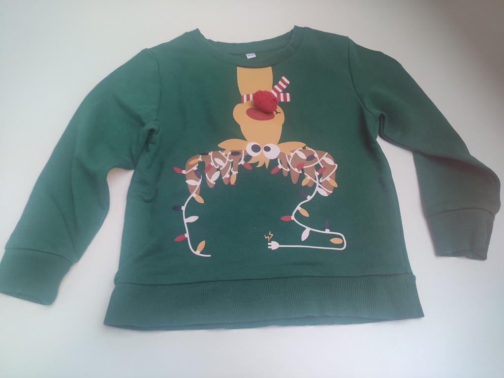 Kersttrui maat 98/104, Kinderen en Baby's, Ophalen of Verzenden, Zo goed als nieuw, Jongen of Meisje, Trui of Vest