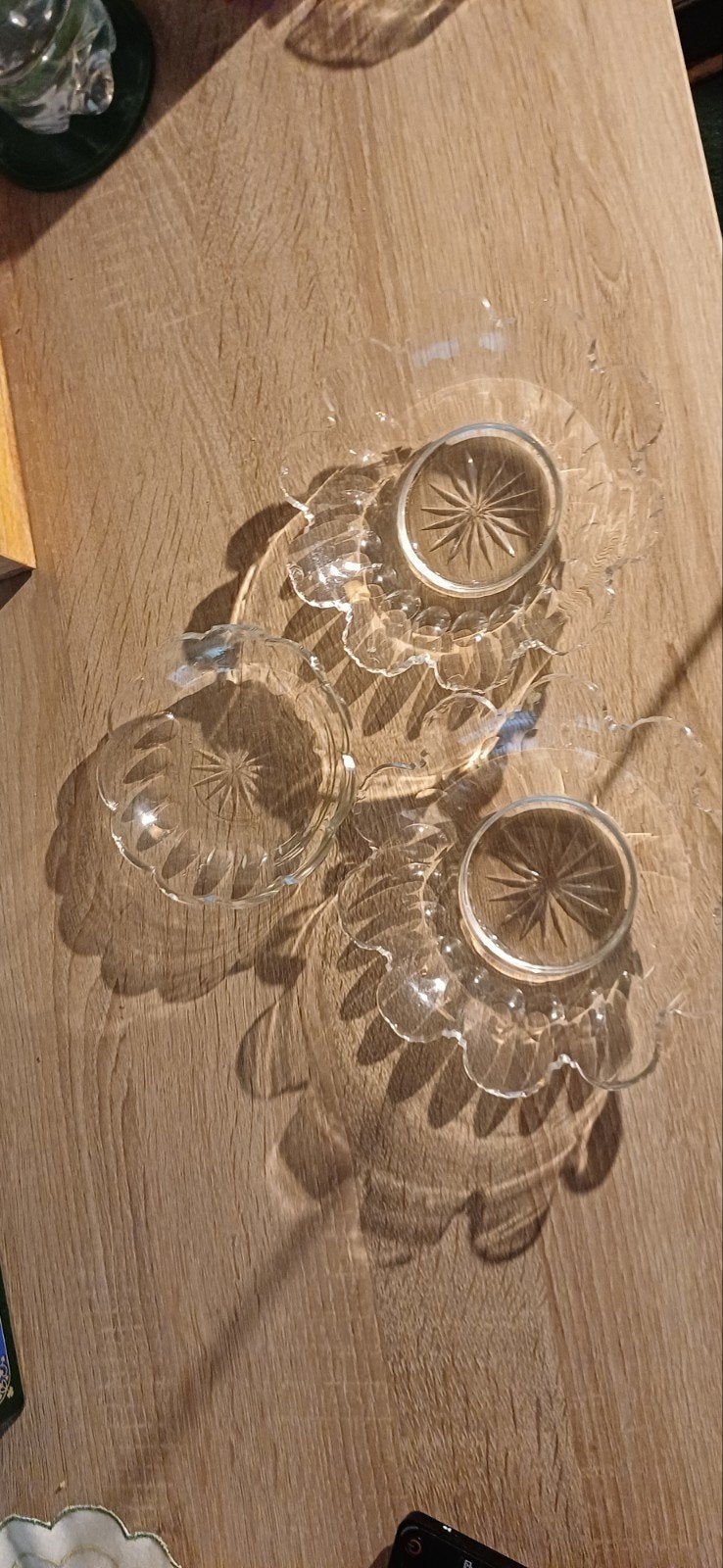 kristallen schaaltjes en zoutvaatje, Huis en Inrichting, Ophalen of Verzenden, Glas, Overige stijlen, Schaal of Schalen