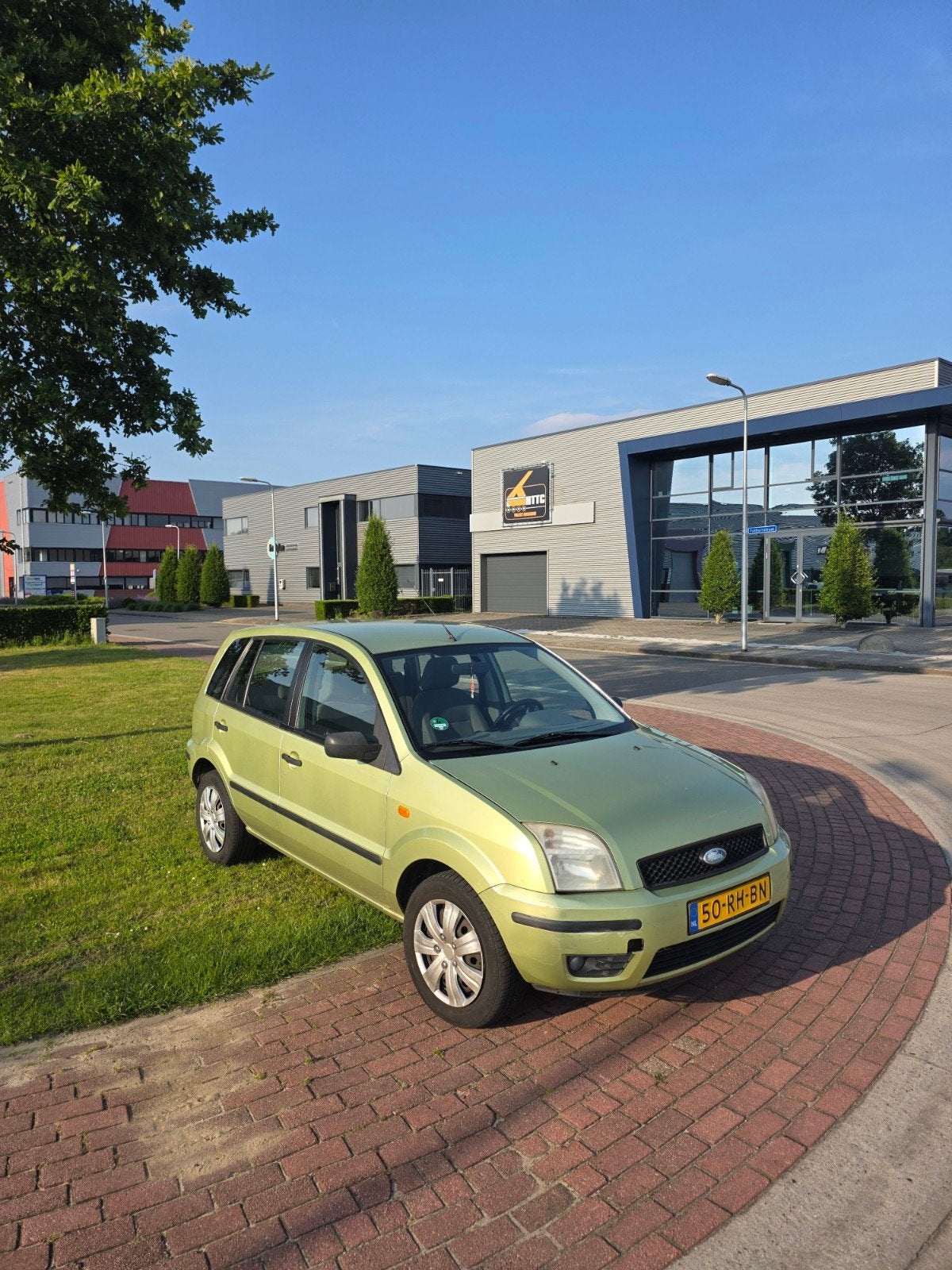 Ford Fusion 1.4 16V 2005 Groen, Auto's, Voorwielaandrijving, 40 €/maand, Zwart, ABS