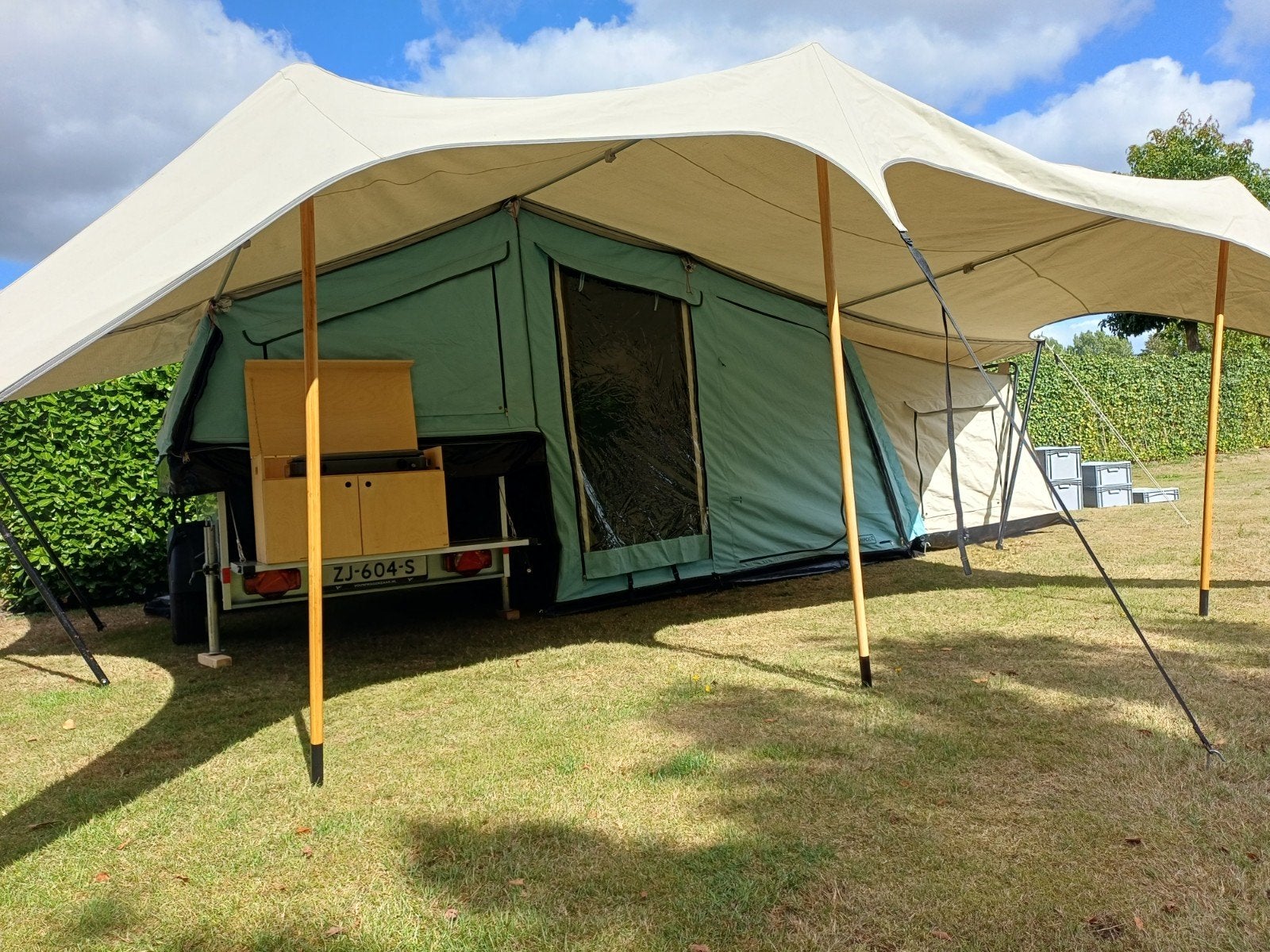 Campooz Lazy Jack LE - Trekking 2020 - Ugly Betty en keuken, Caravans en Kamperen, Beige, Ophalen of Verzenden, Aanwezig, Campooz