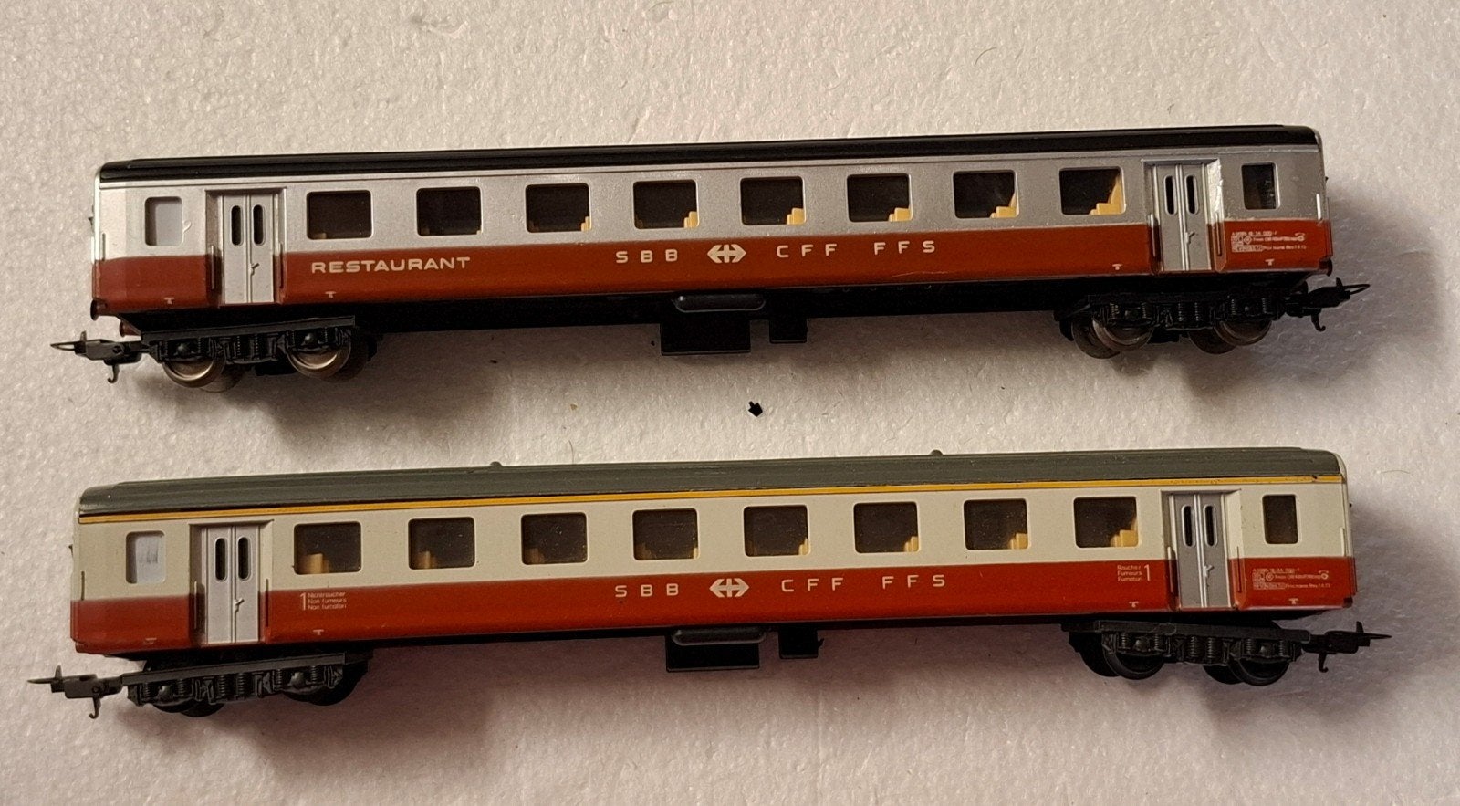 2 liliput sbb personen wagons in ho, Gebruikt, Gelijkstroom, Wagon, Ophalen of Verzenden