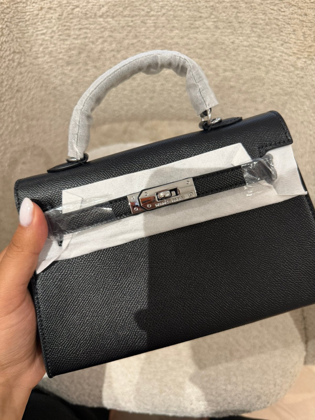 Mini kelly hermes zwart, Sieraden, Tassen en Uiterlijk, Tassen | Damestassen, Ophalen of Verzenden, Nieuw, Zwart, Handtas