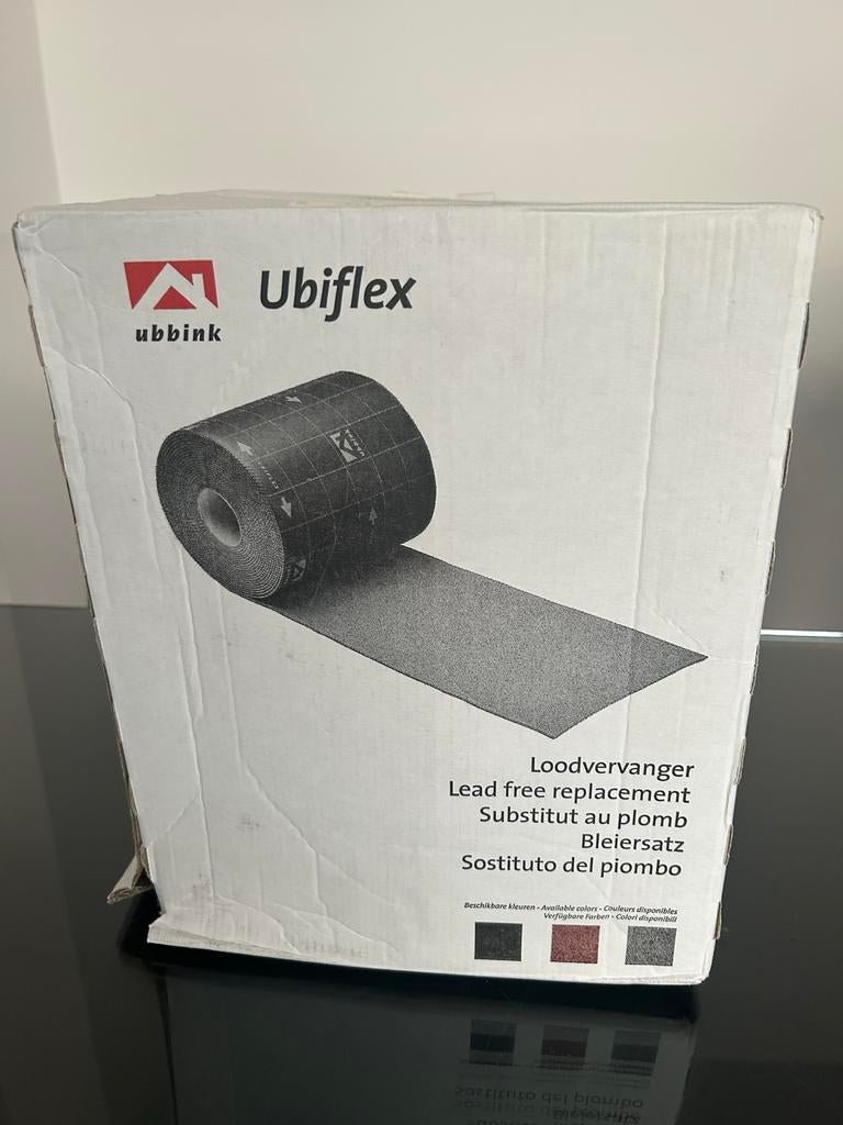 Ubiflex Loodvervanger 300mm x 12m Zwart, Doe-het-zelf en Verbouw, Dakpannen en Dakbedekking, Nieuw, Overige typen, Kunststof, Zwart