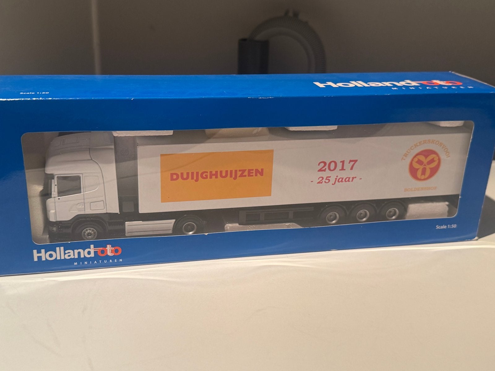 Holland Oto Scania R Duijghuijzen Truckerskonvooi 2017, Hobby en Vrije tijd, Modelauto's | 1:50, Ophalen of Verzenden, Nieuw, Overige merken