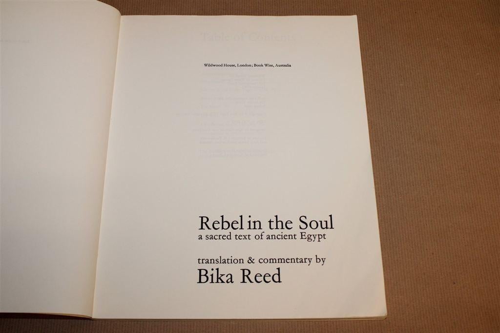 Rebel in the Soul — Egyptische Heilige Tekst Hiërogliefen, Ophalen of Verzenden, Gelezen