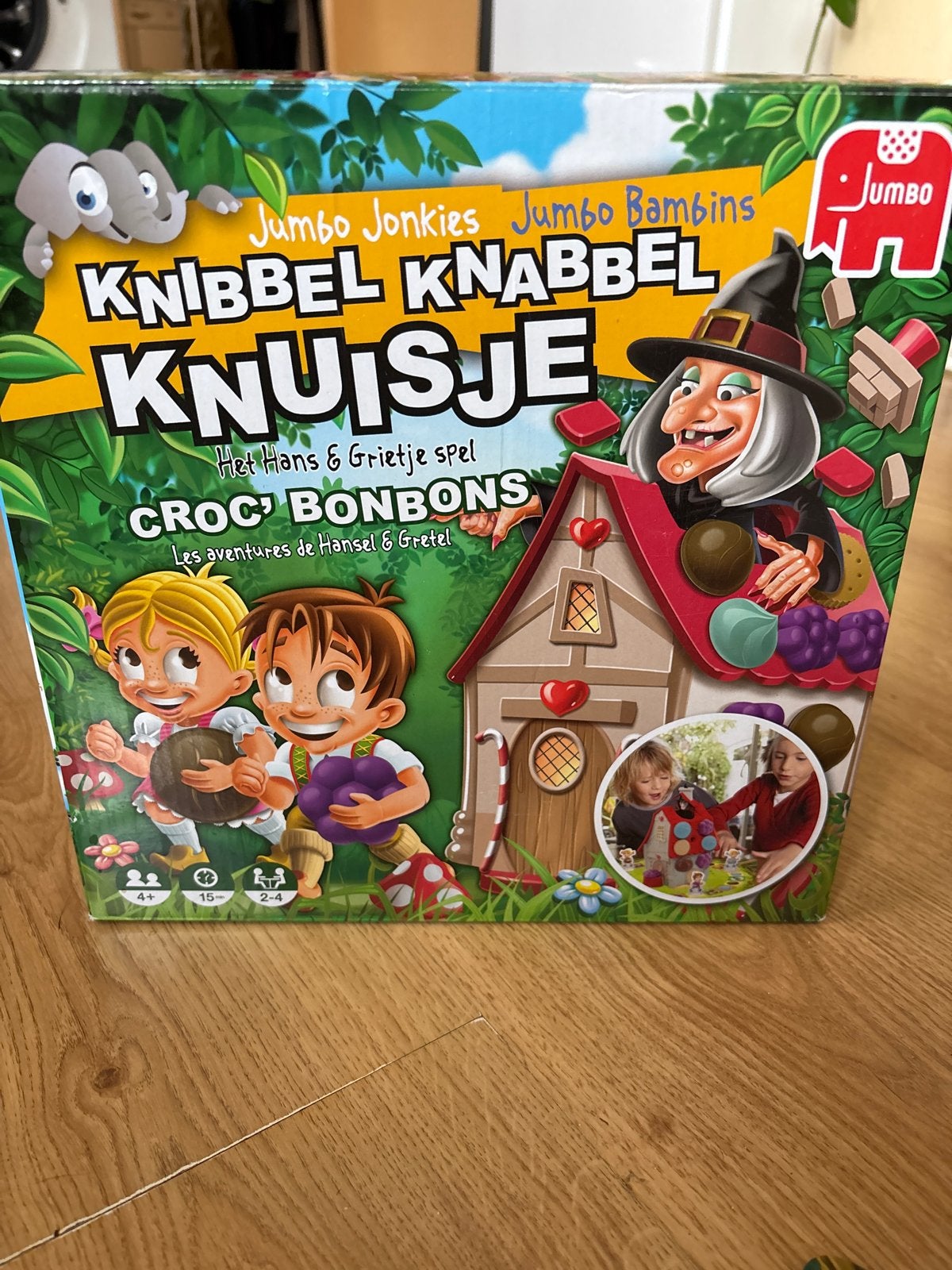 Knibbel Knabbel Knuisje - Het Hans & Grietje spel, Drie of vier spelers, Ophalen of Verzenden, Zo goed als nieuw