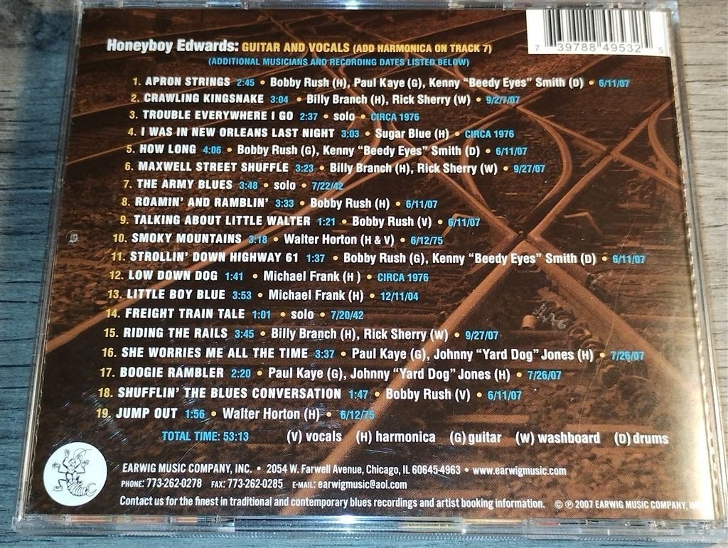 Honeyboy Edwards - Roamin\' And Ramblin\', Ophalen of Verzenden, Zo goed als nieuw, Jazz