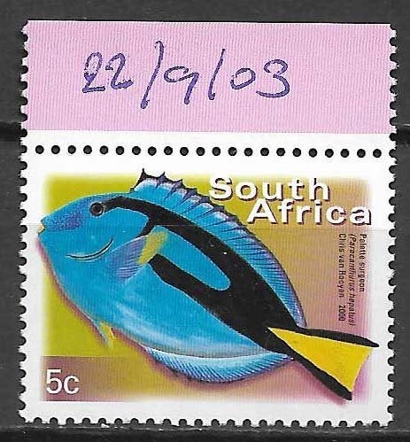 Zuid Afrika 2003 Vis Picasso doktersvis reprint postfris, Verzenden, Zuid-Afrika, Postfris