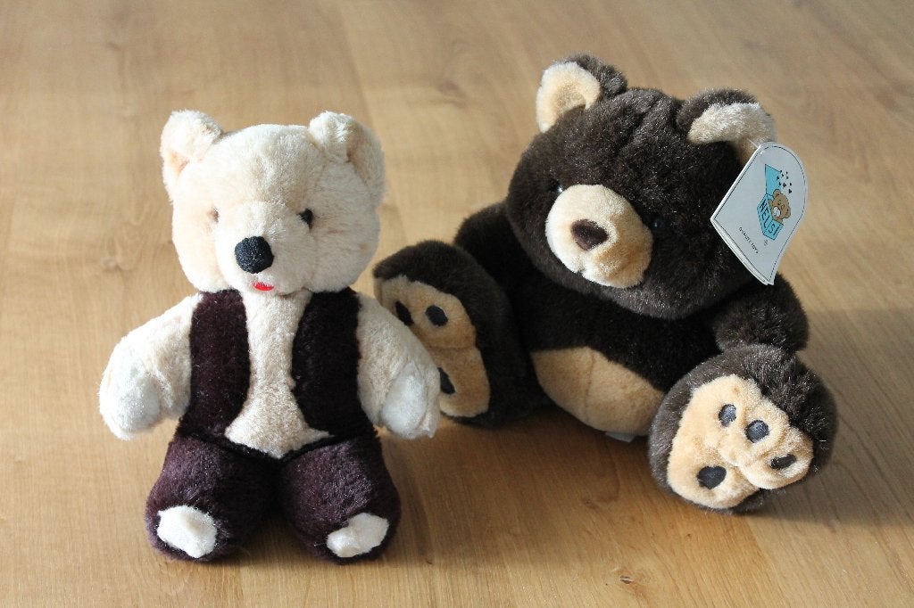 2 Teddyberen, teddybeer, beer, knuffelbeer, knuffel, Ophalen of Verzenden, Nieuw, Beer