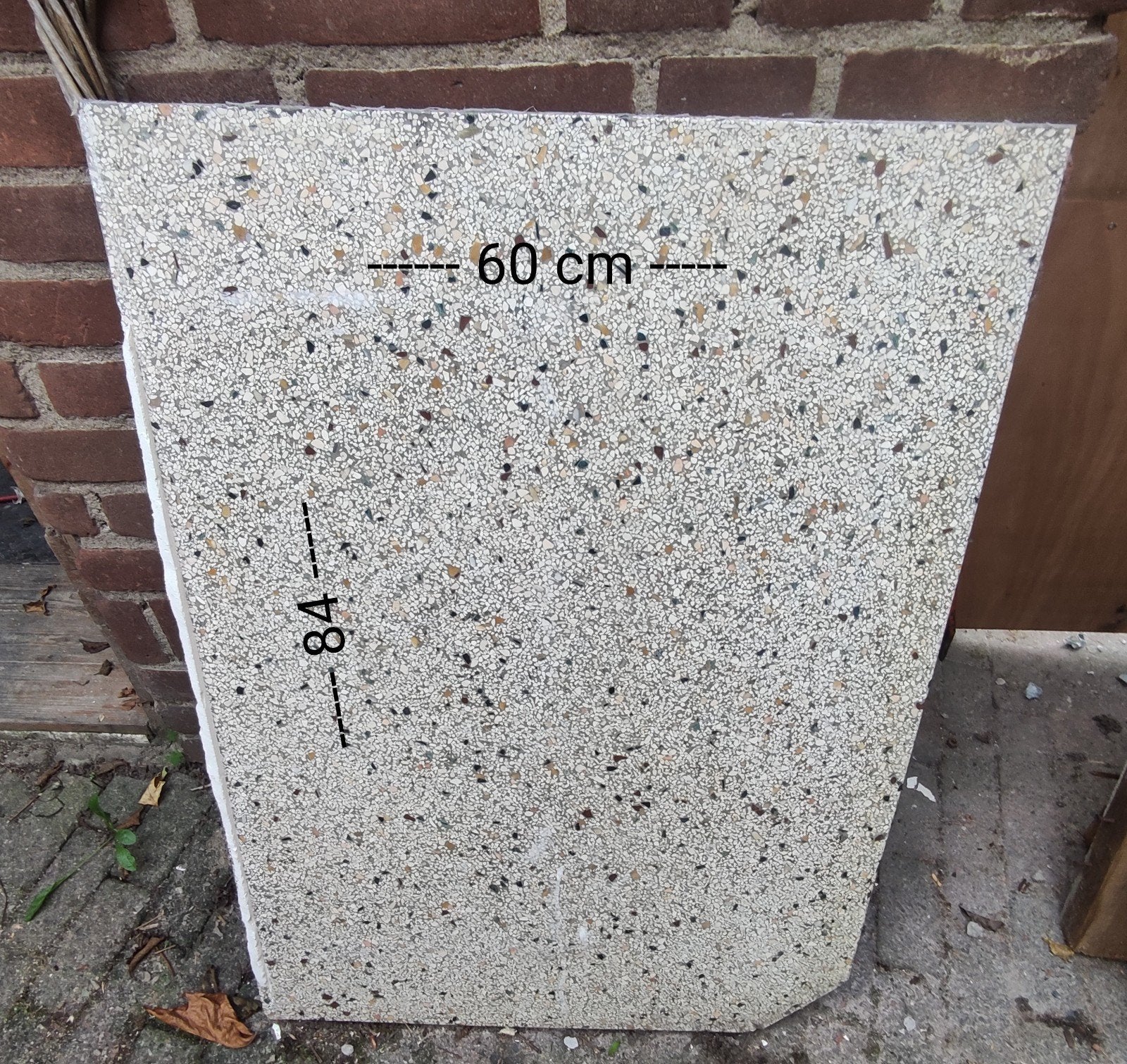 2 stukken graniet (aanrechtblad), Ophalen