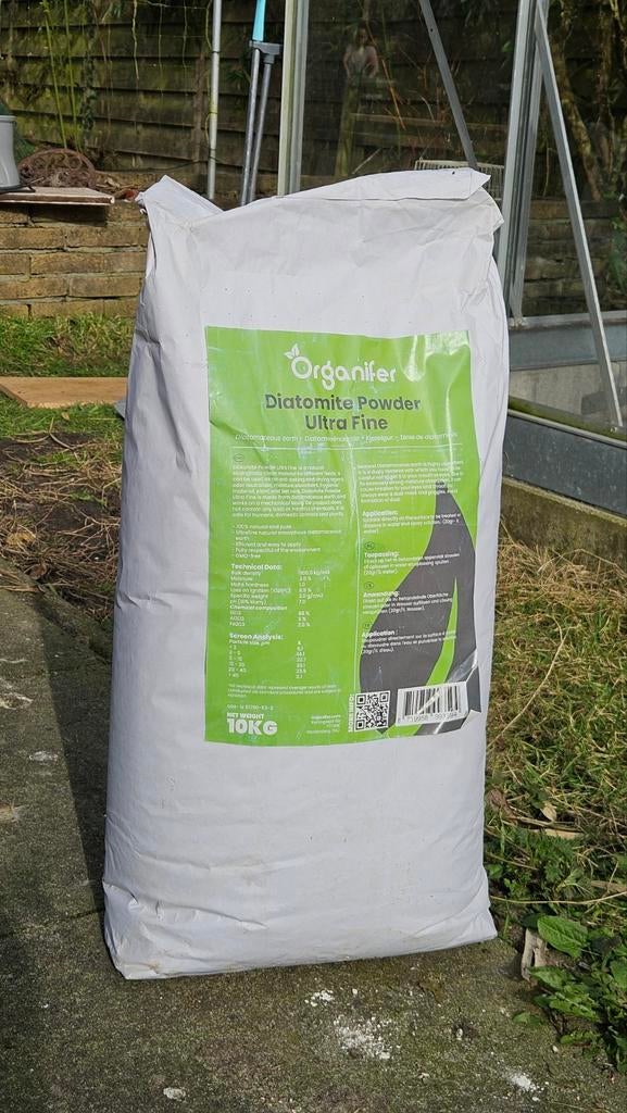 Diatomeeënaarde 10kg = 25L = 100m², Ophalen