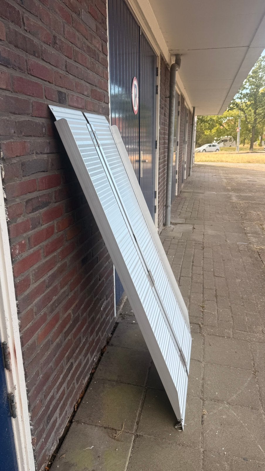 Opvouwbare oprijplaat aluminium 152 x 74 cm, Ophalen, Zo goed als nieuw