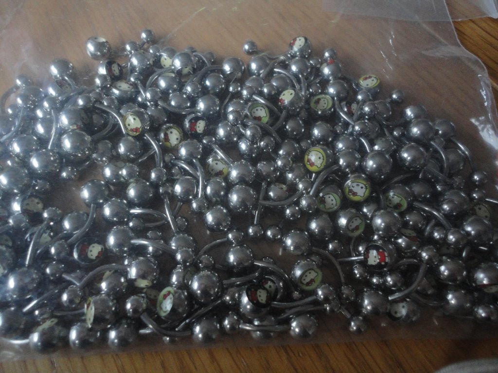 Partij Hello Kitty Piercings, Navelpiercing, Wenniesshop, Verzenden, Nieuw