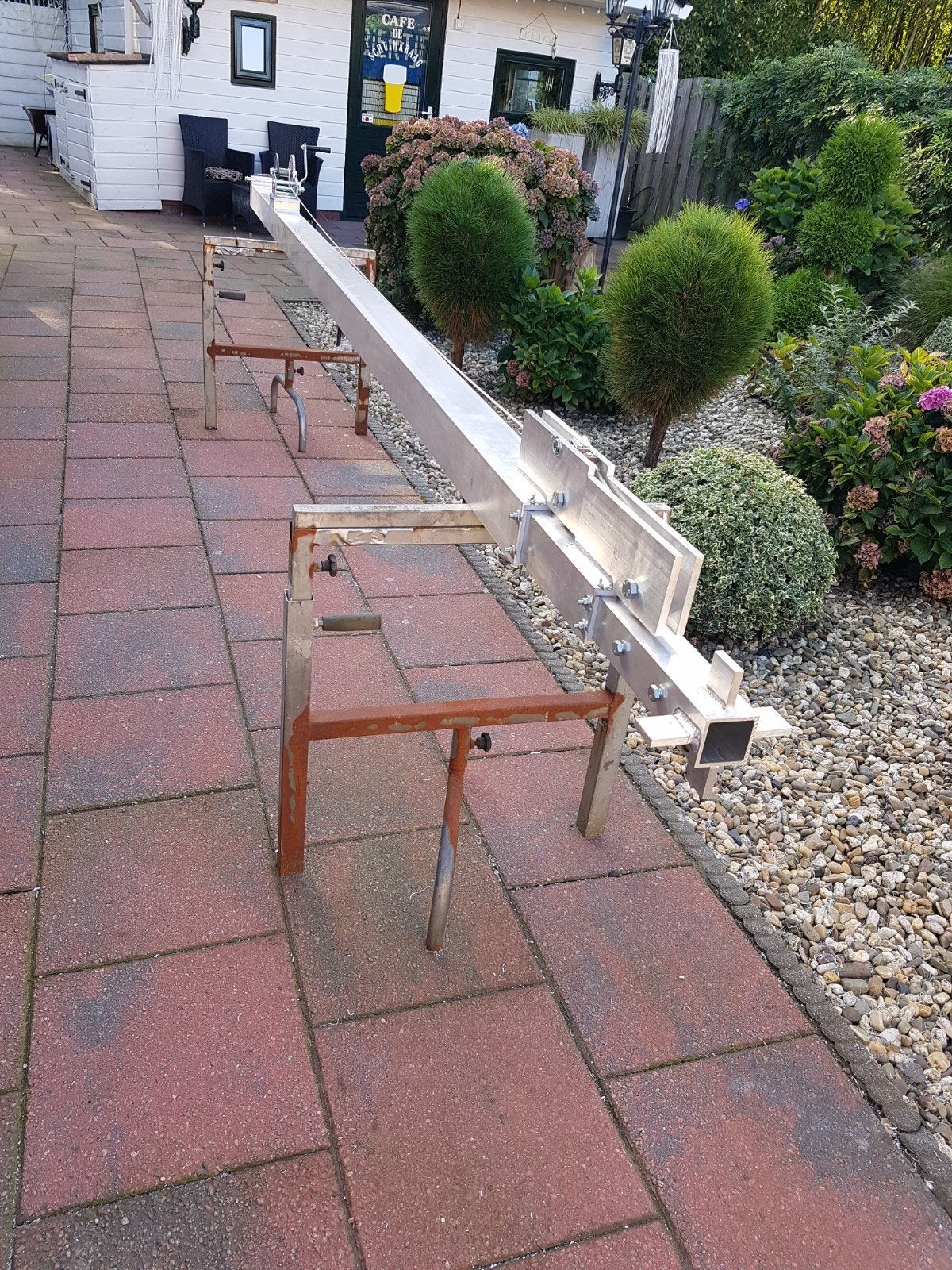 2x6m 3x6m aluminium kokermast, Telecommunicatie, Antennes en Masten, Ophalen, Mast