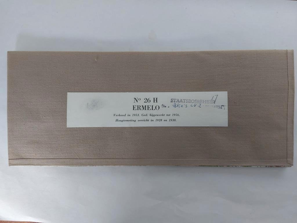 26H Stafkaart uit 1957 Ermelo met Harderwijk Putten Speulde, Departement defensie, Ophalen of Verzenden, 1800 tot 2000, Nederland