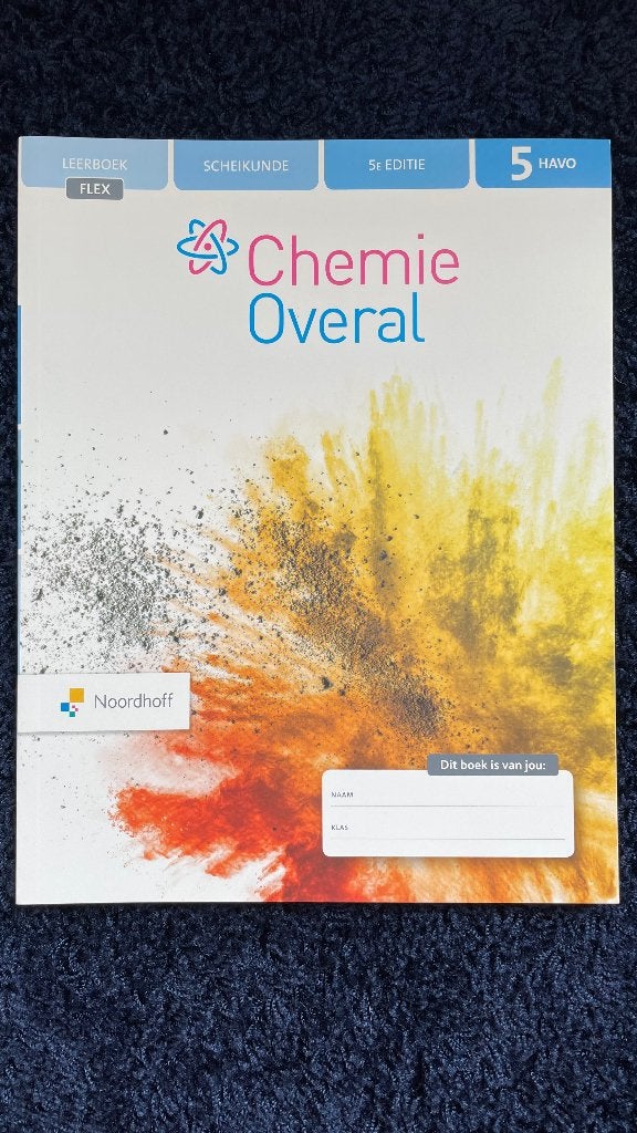 NIEUW Scheikunde Havo 5 Chemie overal leerboek flex, Boeken, Ophalen of Verzenden, Nieuw, HAVO, Scheikunde