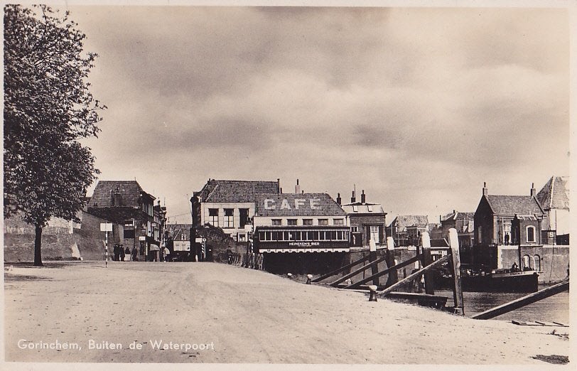 Gorinchem. (Cafè) No 5., Verzamelen, Ophalen of Verzenden, 1920 tot 1940, Gelopen, Zuid-Holland