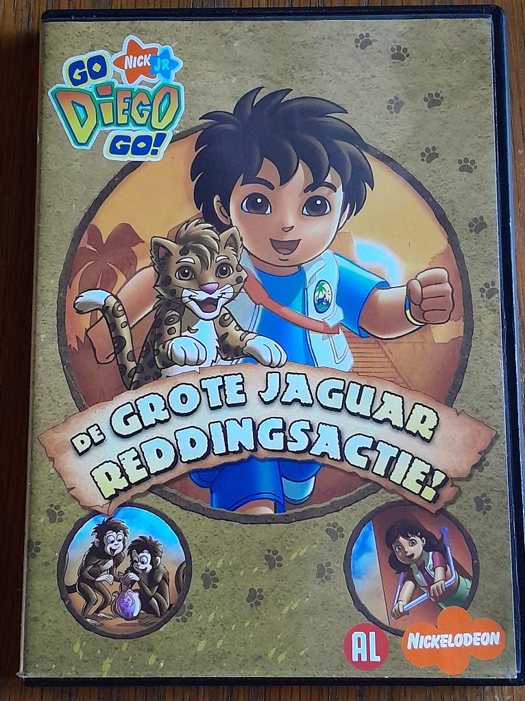 Go Diego go de grote jaguar reddingsactie dvd, Gebruikt, Tekenfilm, Ophalen of Verzenden, Alle leeftijden