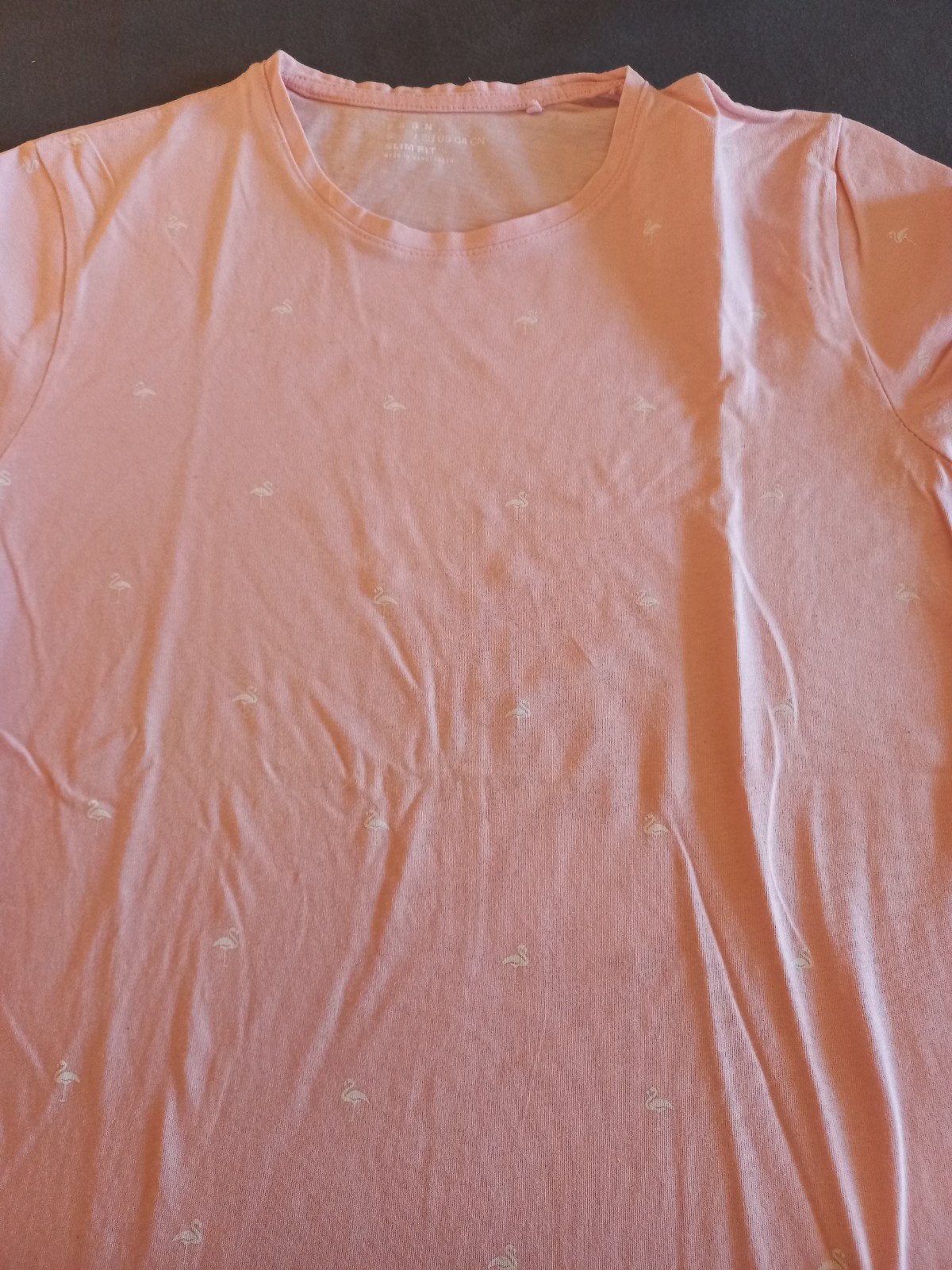 Roze T-shirt met flamingo print, Ophalen of Verzenden, Zo goed als nieuw, Roze