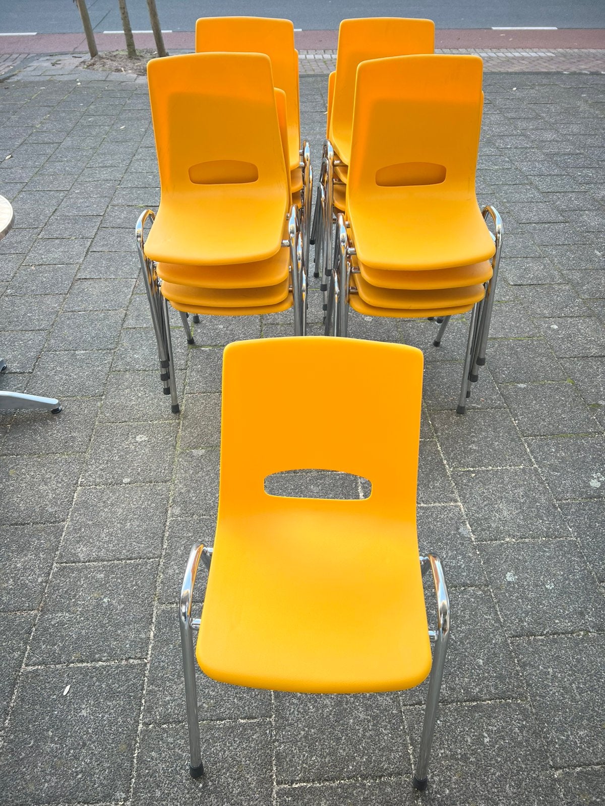 Partij kuipstoel / kantinestoel 28 stuks, Ophalen of Verzenden, Zo goed als nieuw, Overige kleuren