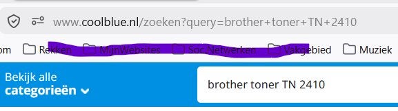 Brother toner cassette TN2410, Ophalen, Nieuw, Toner, Brother origineel
