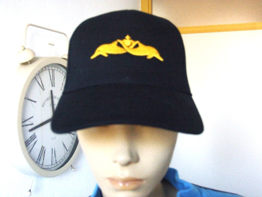 Pet,Cap,Koninklijke,Marine,Onderzee,Dienst, Verzenden, Marine, Nederland, Helm of Baret