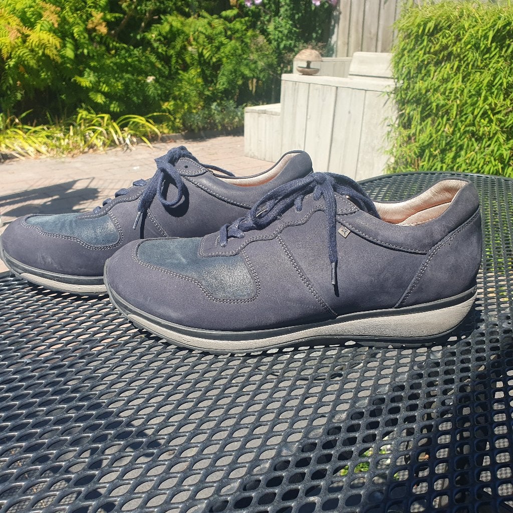 Xsensible herenschoenen blauw suede maat 43, Kleding | Heren, Schoenen, Blauw, Ophalen of Verzenden, Zo goed als nieuw, Xsensible