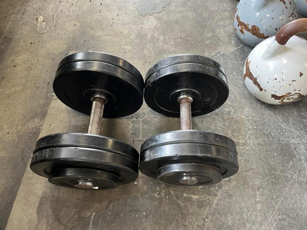 2 x 23 kg dumbbells dumbell Set  gewichten, Ophalen, Dumbbell, Gebruikt, 2 x 23 kg