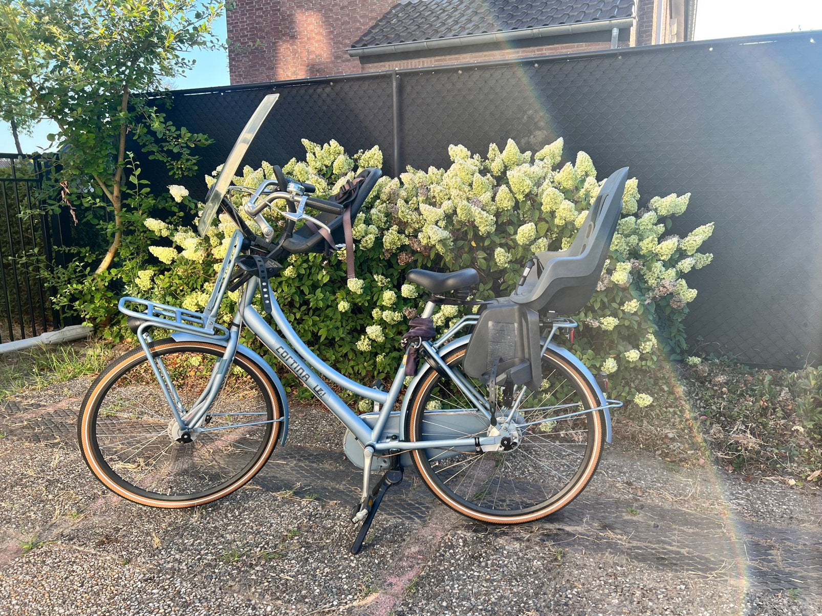 Cortina moederfiets, Ophalen, Gebruikt