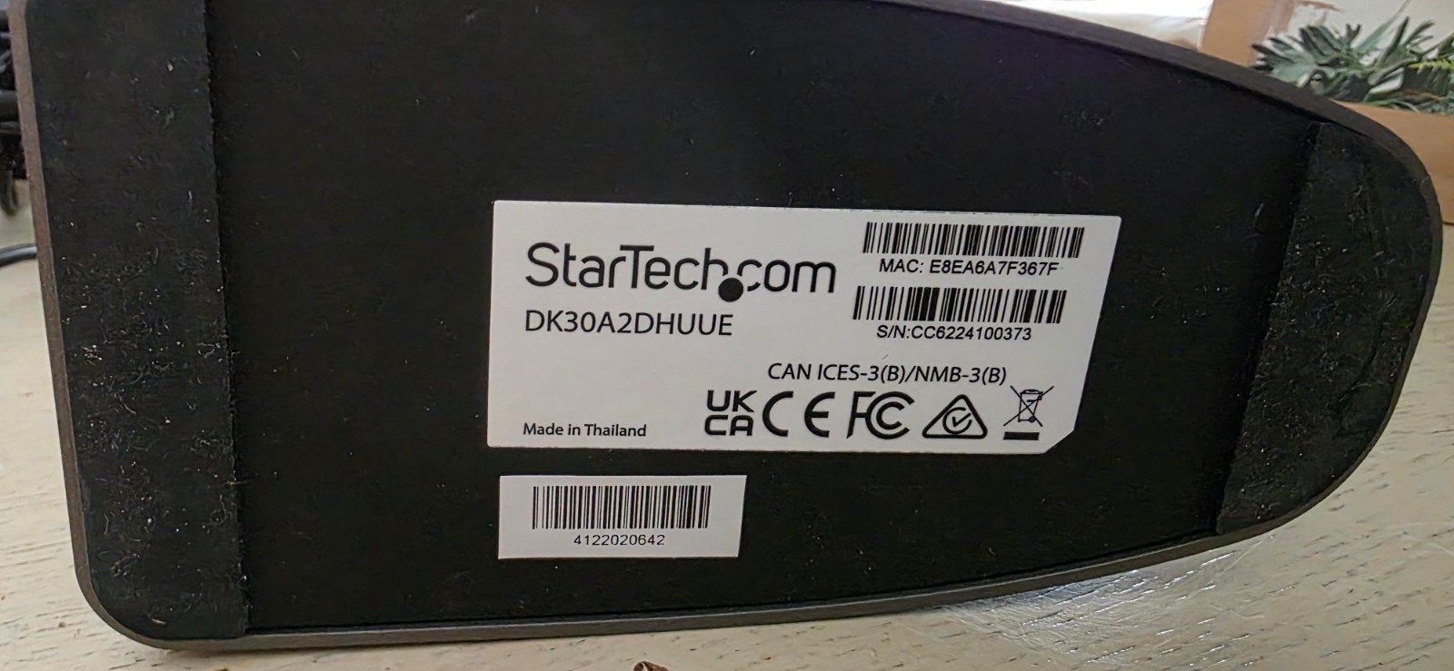 StarTech DK30A2DHUUE Docking Station, Ophalen of Verzenden, Zo goed als nieuw, StarTech.com, Docking station