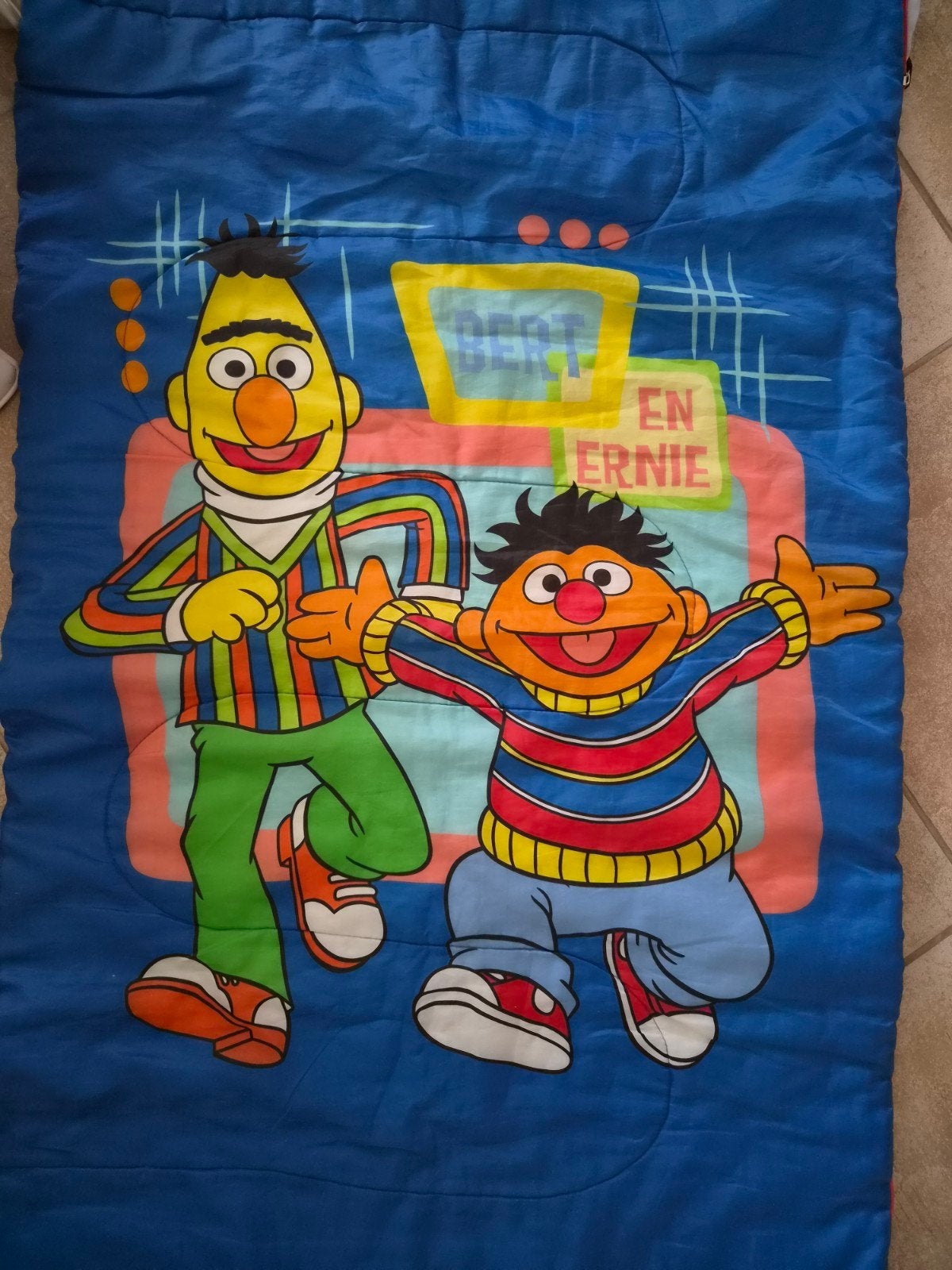 Slaapzak Bert en Ernie Sesamstraat, Ophalen