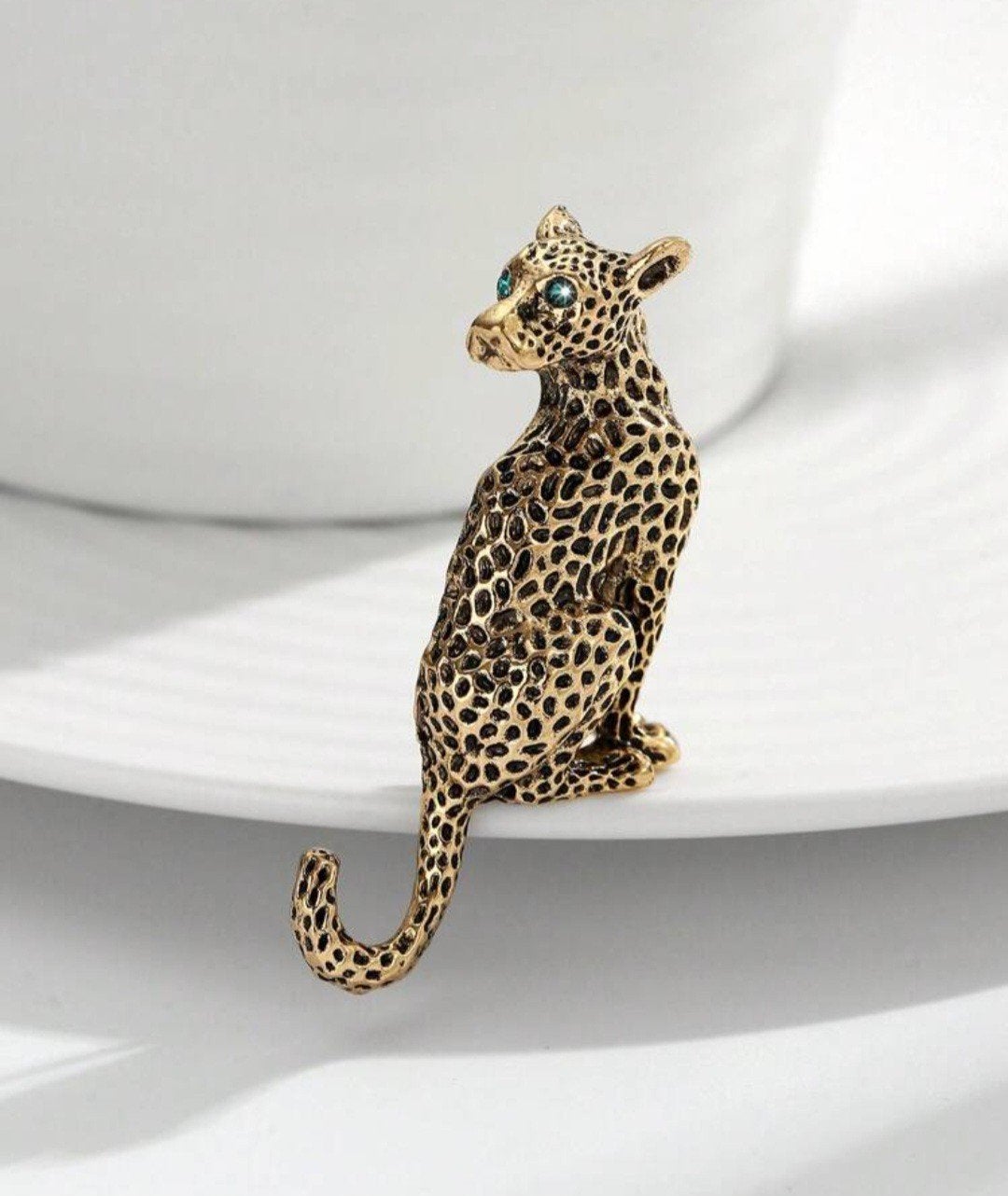 Gratis verzending broche panter, Ophalen, Nieuw, Goud, Overige materialen