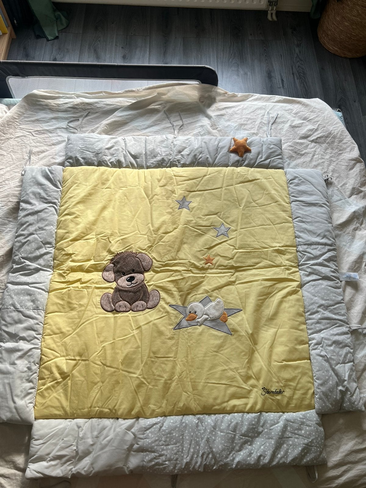 Sterntaler boxkleed met zachte zijranden / boxomranding, Ophalen of Verzenden, Nieuw, Boxkleed