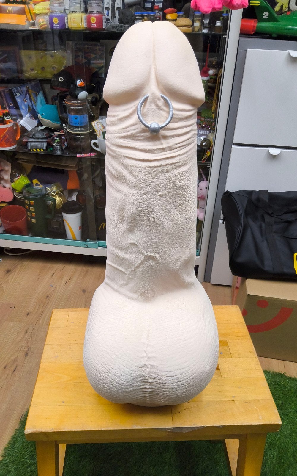 Grote anatomische 3D-geprinte sculptuur - 50 cm hoog penis, Overige onderwerpen, Verzenden, Kunststof, 50 - 100 cm