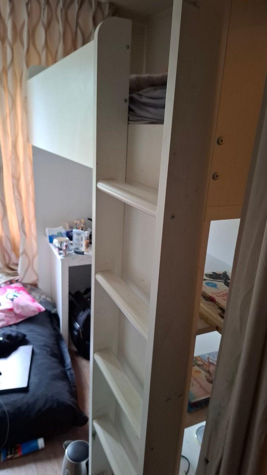 Ikea Stuva Hoogslaper met kast, Gebruikt, Eenpersoons, Ophalen of Verzenden, 200 cm