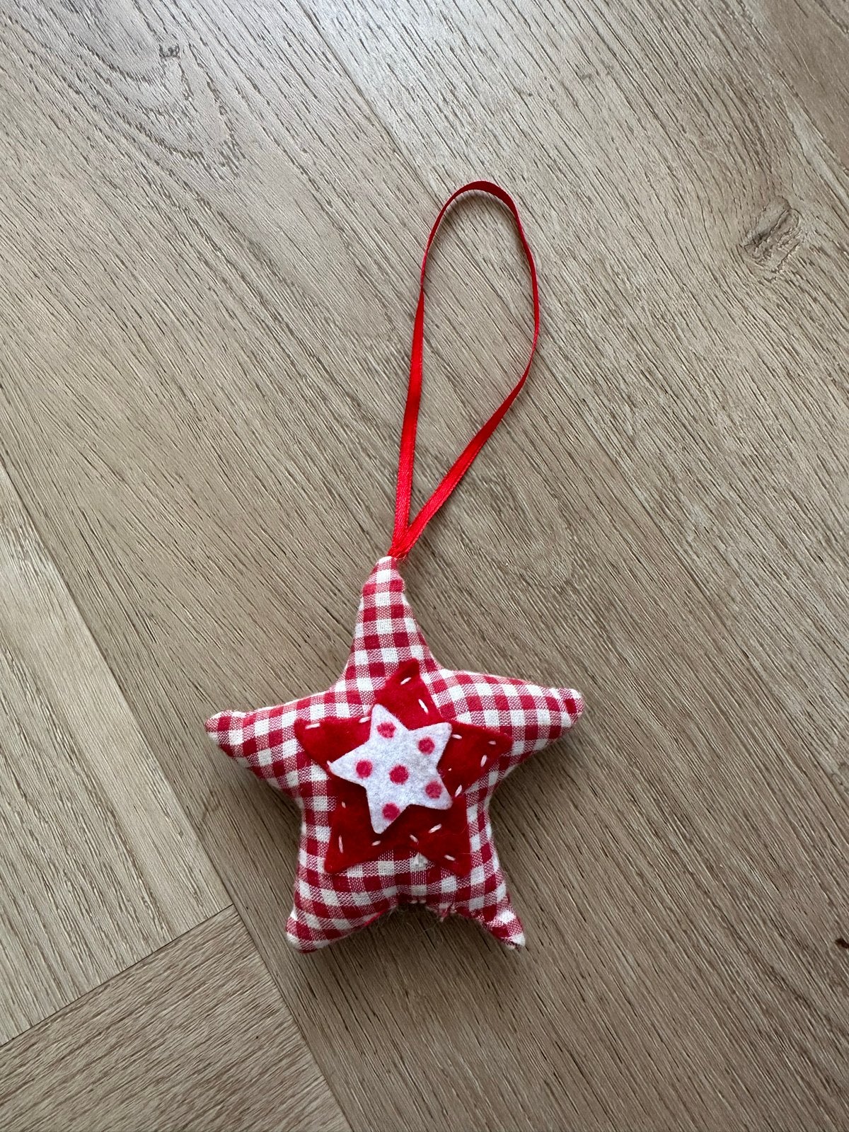 Stoffen Kerstster, Ophalen of Verzenden, Gebruikt