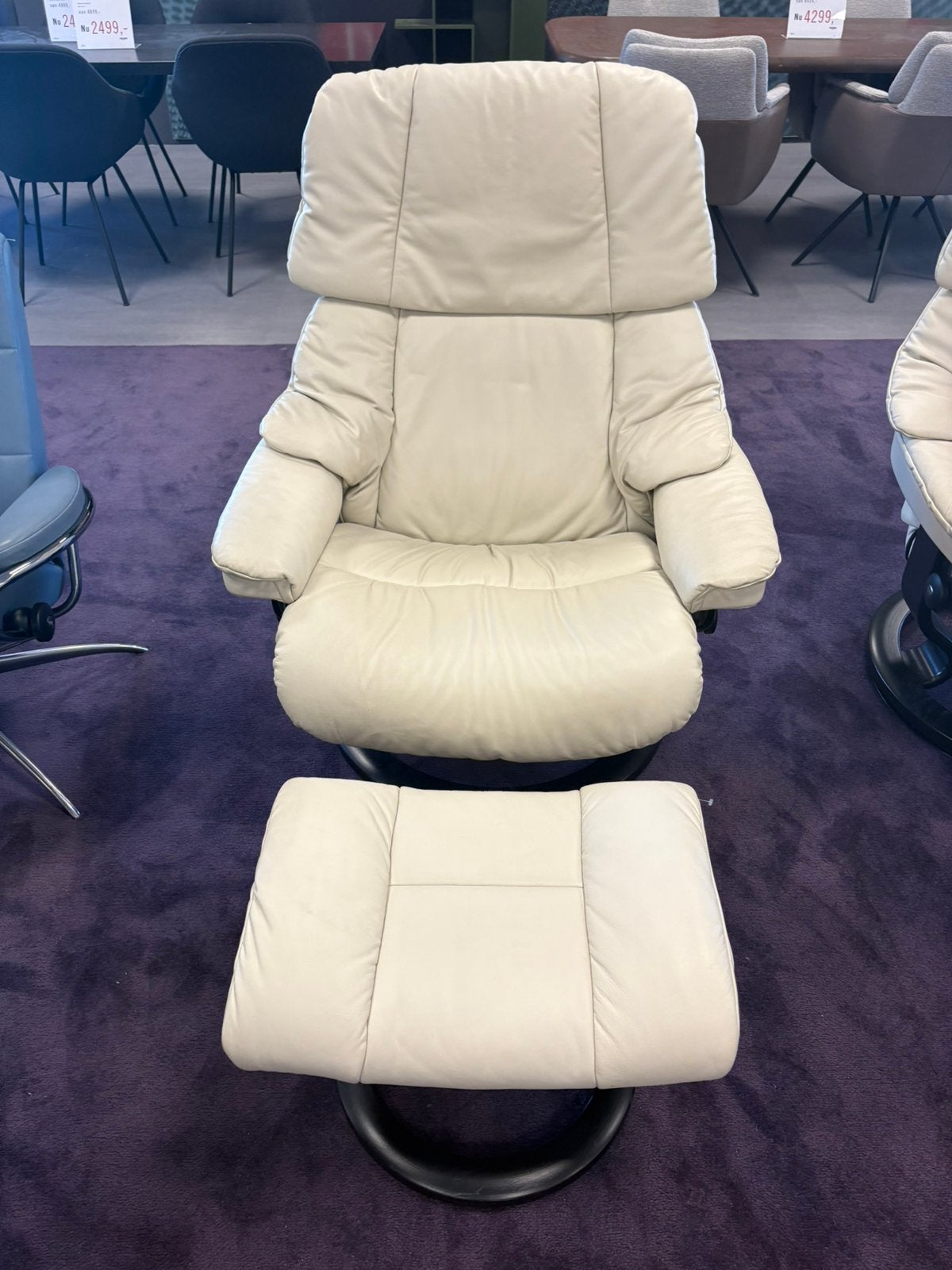 Stressless relaxfauteuil Reno, Huis en Inrichting, Ophalen, Zo goed als nieuw, 50 tot 75 cm