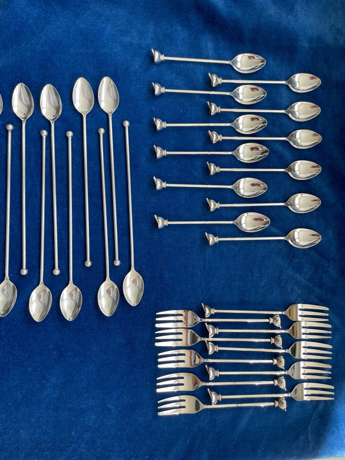 Zilveren theelepels, sorbetlepels en vorkjes (32 stuks), Ophalen, Zilver